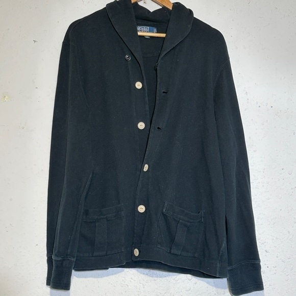 Polo By Ralph Lauren Button Front Shawl-Collar Long Sleeve Cardigan Size XL Mens - Picture 8 of 14